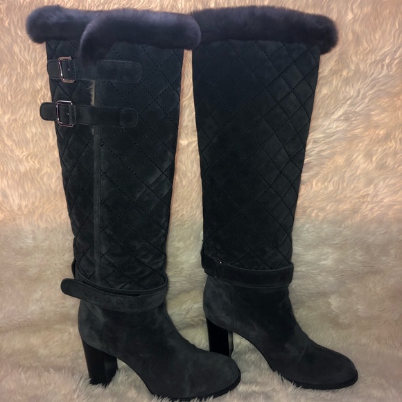 CHANEL Shoes - Chanel Rabbit Fur Boots